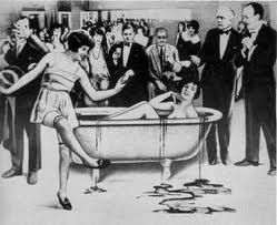 Bathtub Gin. People began making gin from grain alcohol and juniper berries, which they allowed to steep in a bathtub for a few days before distribution.