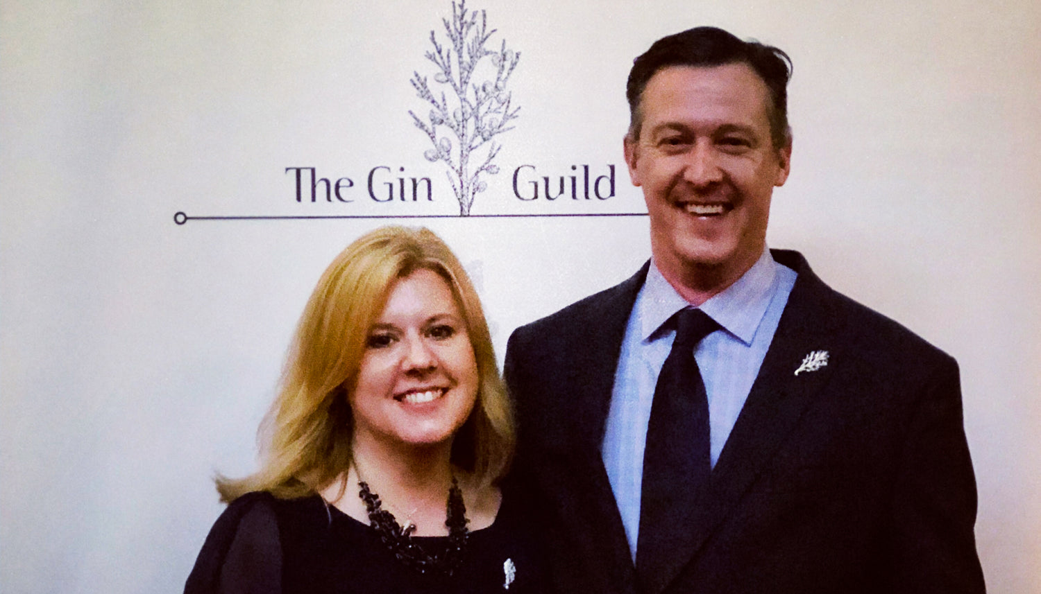 Melissa and Lee at the Gin Guild Ceremony