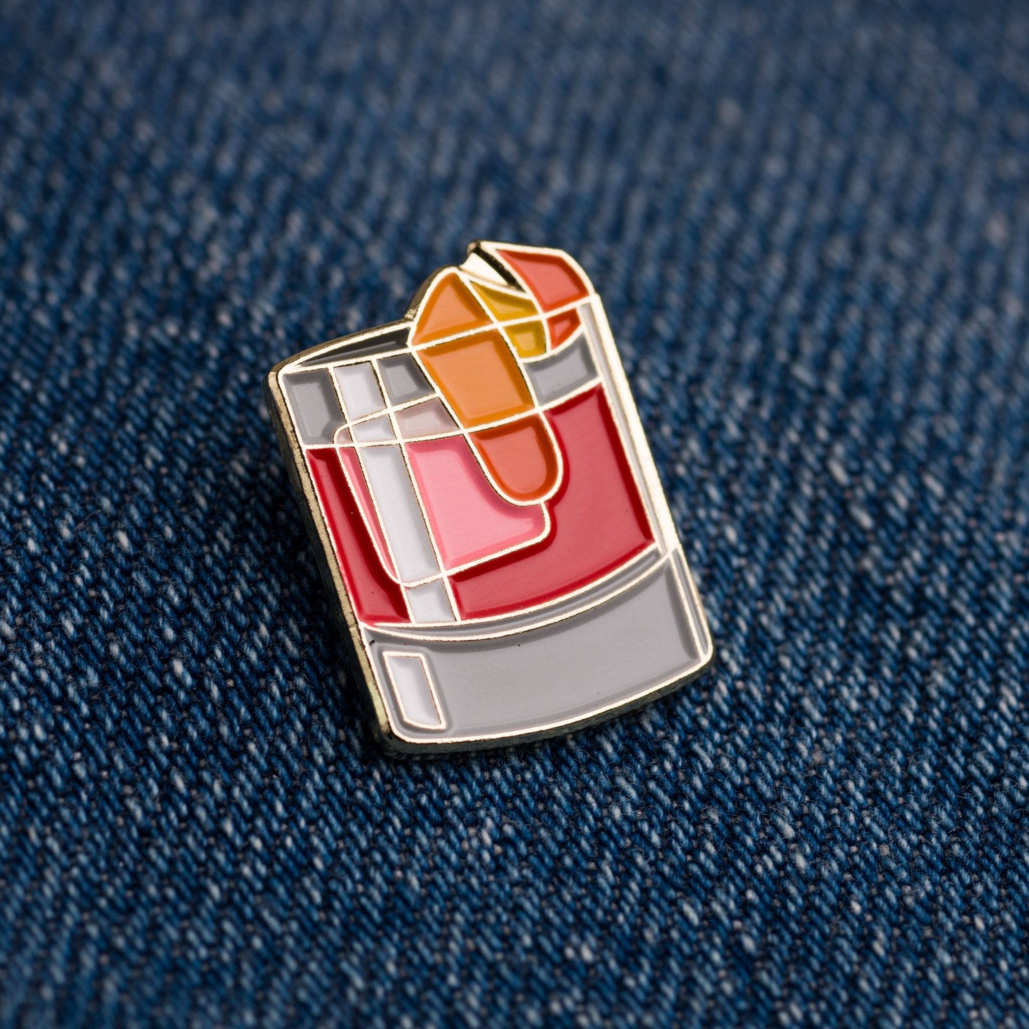 Negroni Cocktail Pin - Durham DistilleryLove & Victory