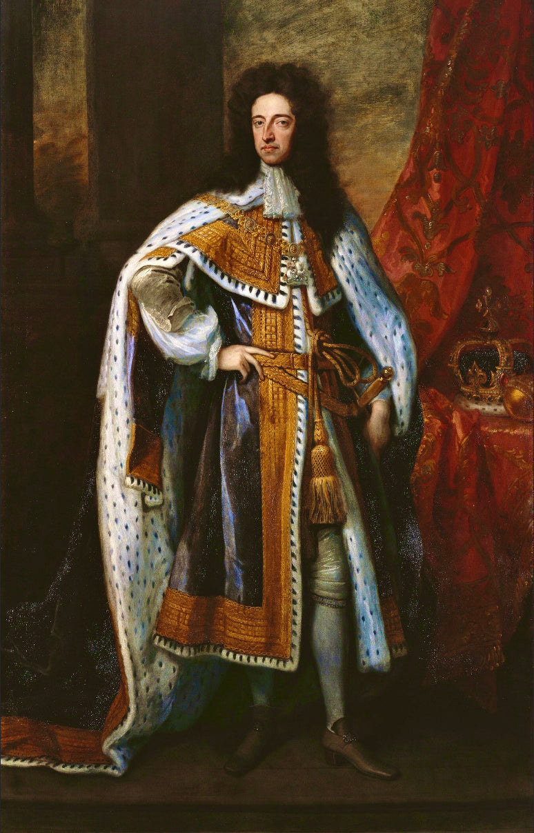 William III, also known as William of Orange, a Dutchman. William wanted to hurt France economically by cutting down on trade. He then made sure gin was locally produced, making it affordable to the poor.