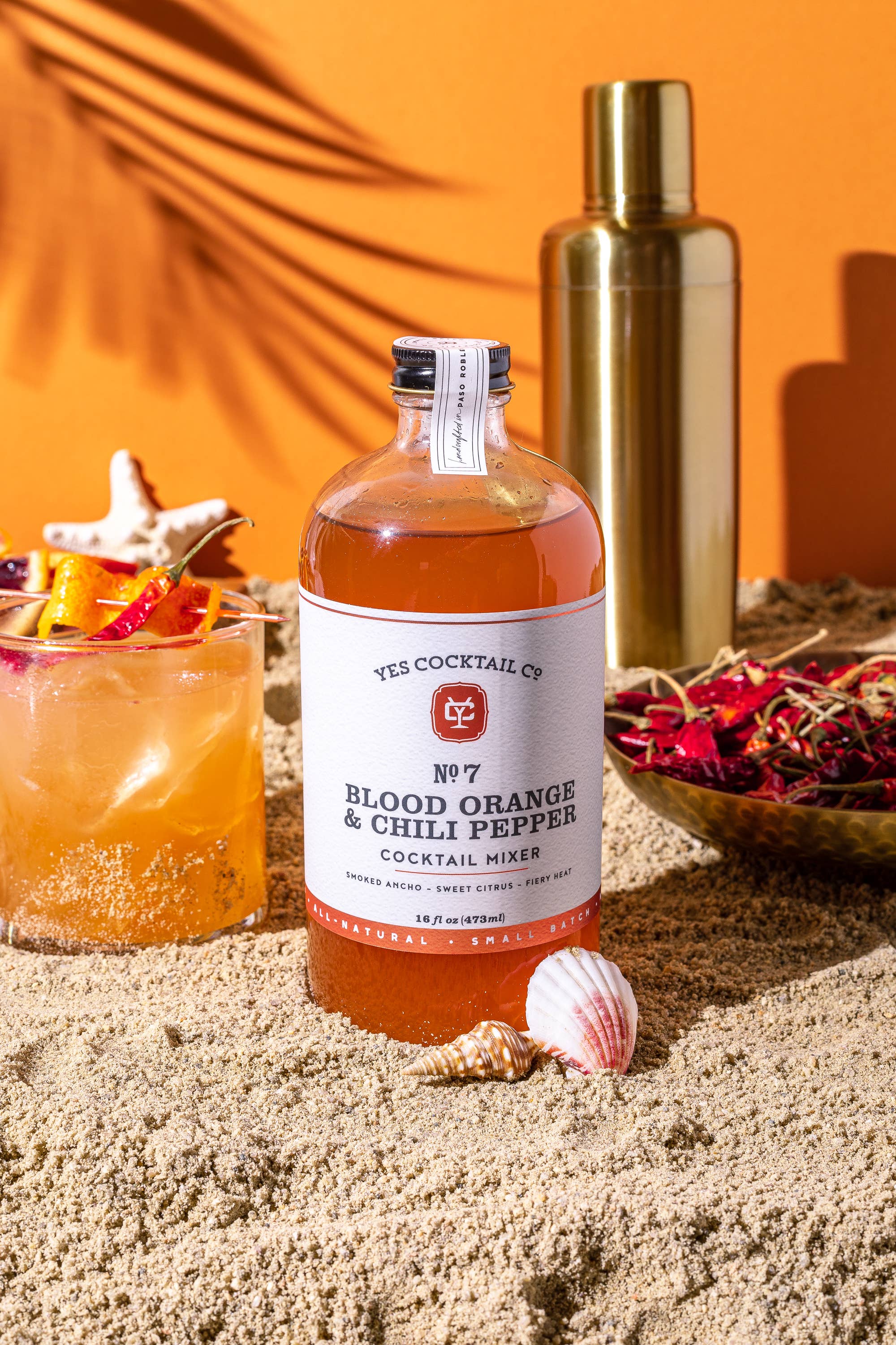 Blood Orange &amp; Chili Pepper Cocktail Mixer