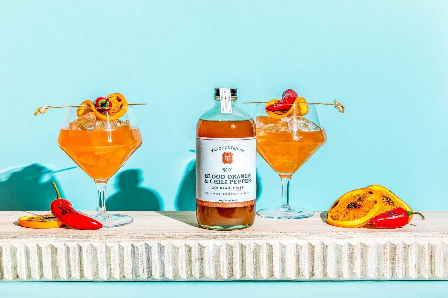 Blood Orange &amp; Chili Pepper Cocktail Mixer