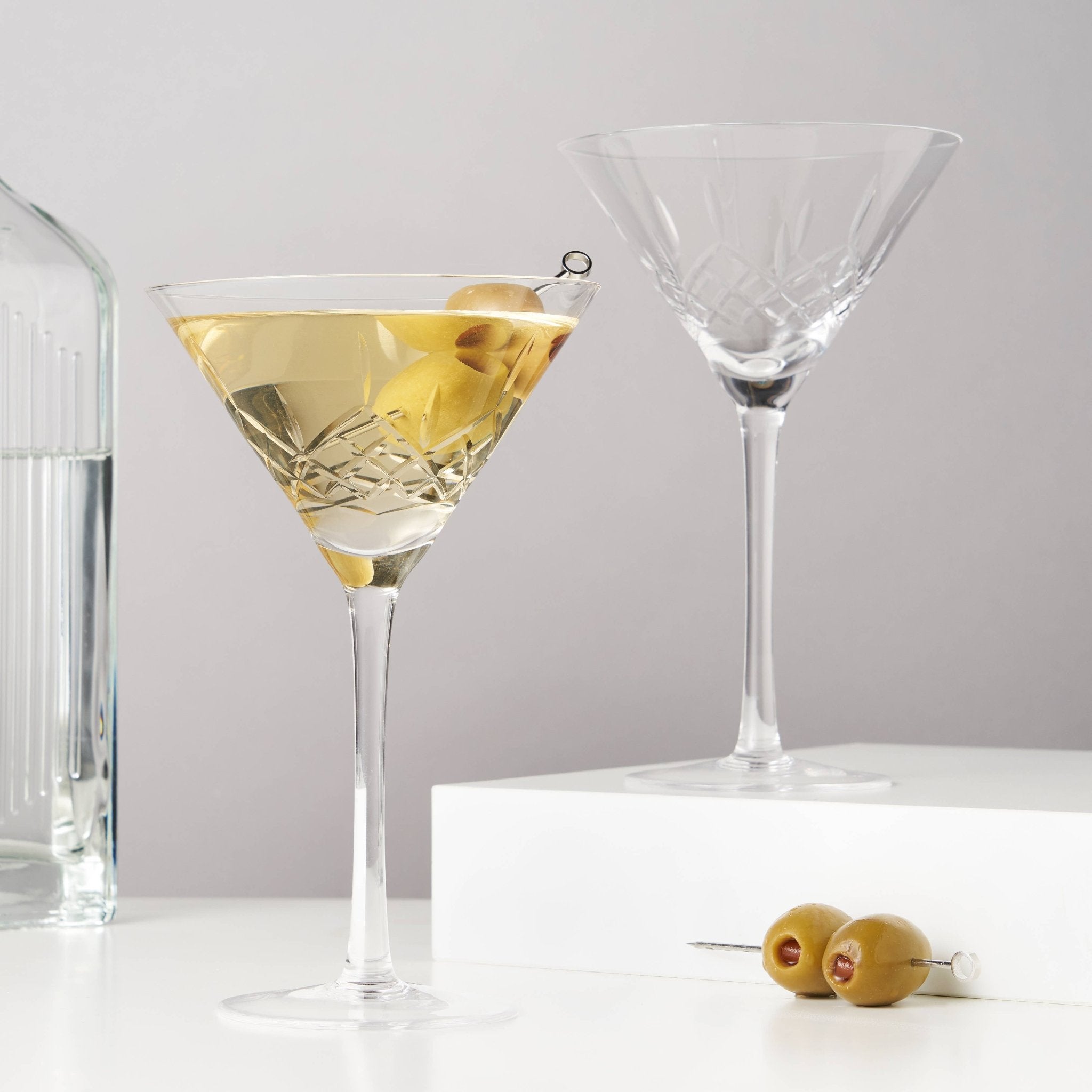 Martini fashion glasses- crystal