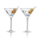 Admiral™ Vintage - Style Crystal Martini Glasses - Set of 2 - Durham DistilleryCocktail GlasswareViski