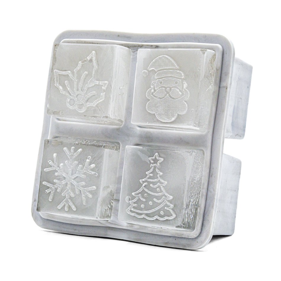 Christmas Ice Cube Tray by Siligrams - Durham DistilleryCocktail Shakers &amp; ToolsSiligrams