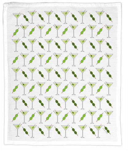 Martinis, Organic Tea Towel