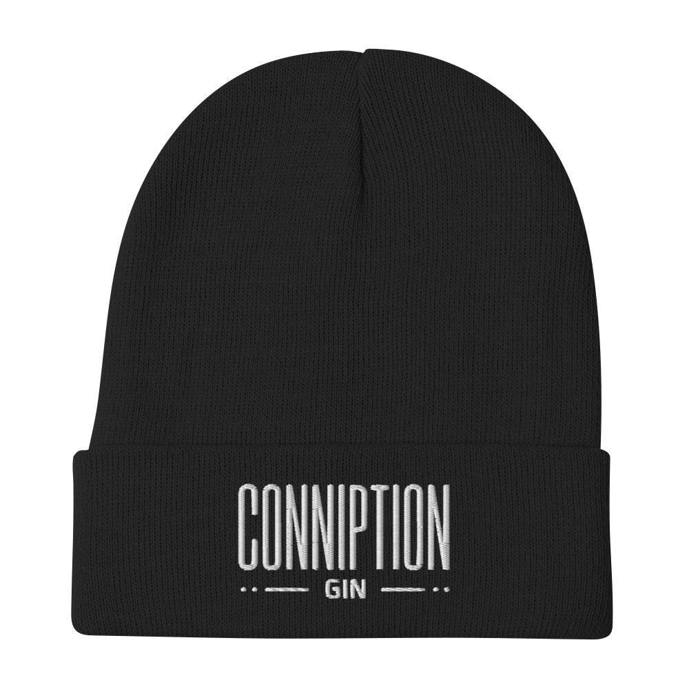 Embroidered Conniption Gin Beanie (Black) - Durham DistilleryDurham Distillery