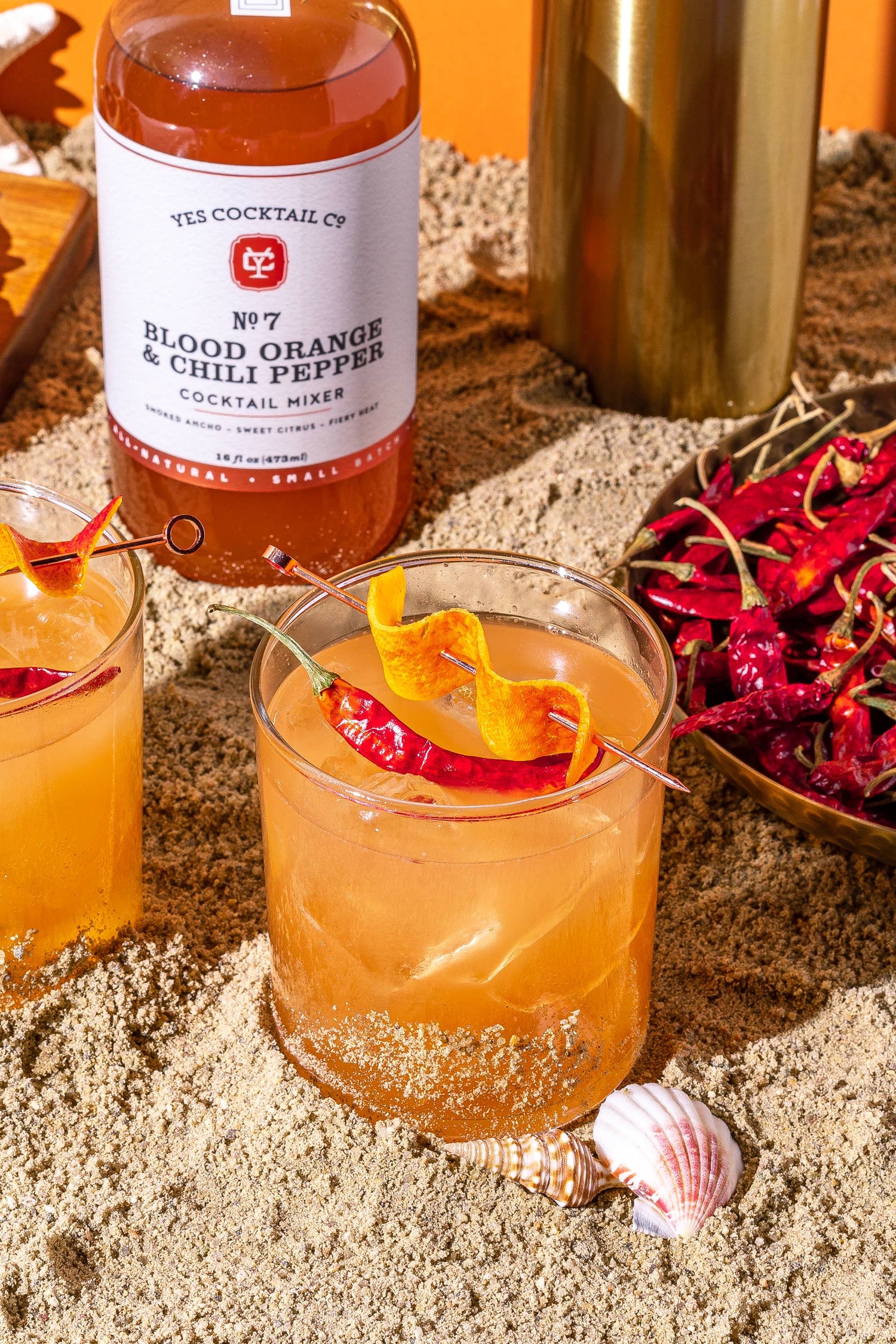 Blood Orange &amp; Chili Pepper Cocktail Mixer