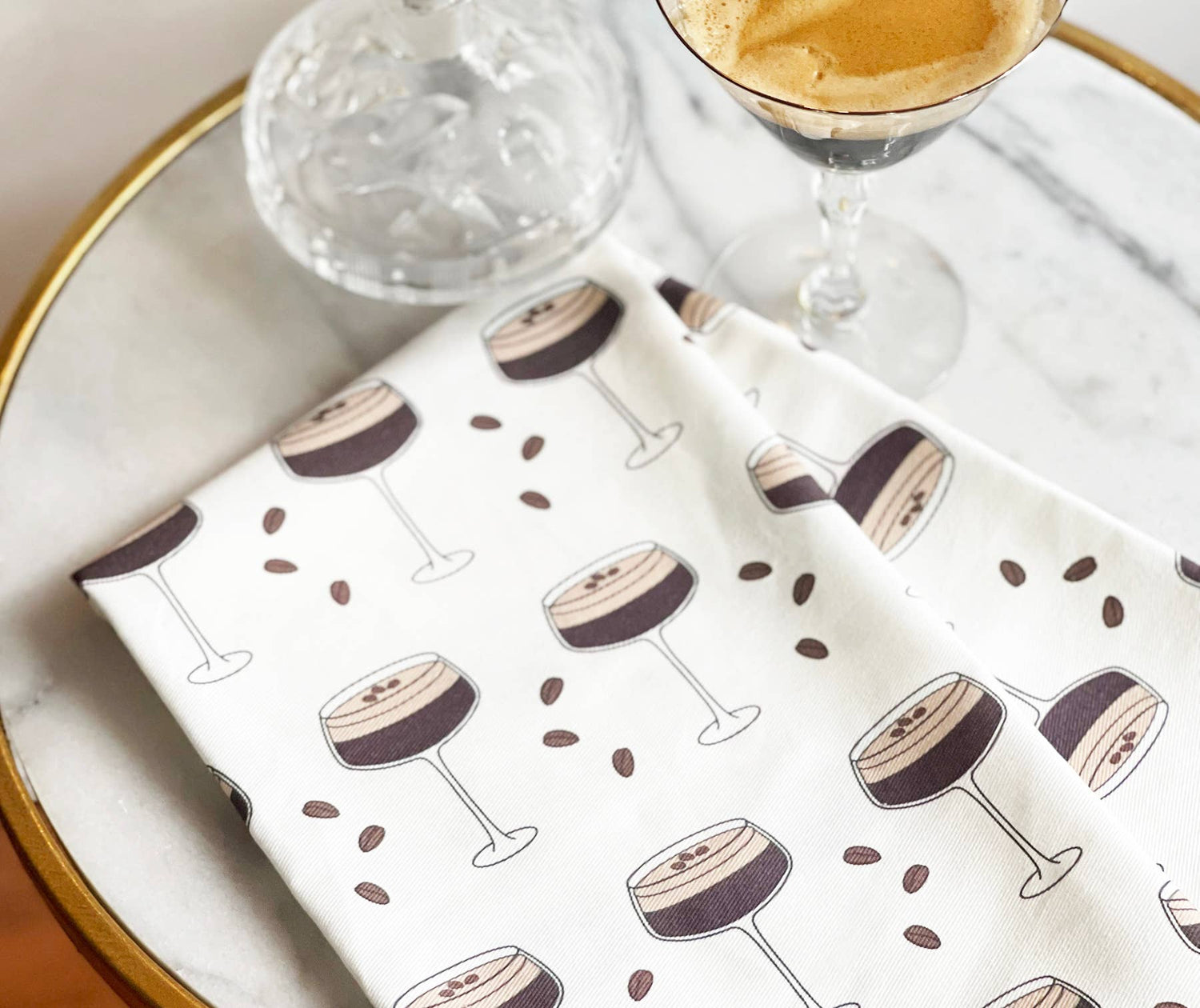 Espresso Martinis, Organic Cotton Tea Towel