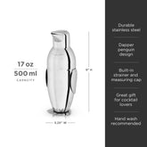 Irving™ Stainless Steel Penguin Cocktail Shaker - Durham DistilleryCocktail Shakers & ToolsViski