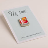 Negroni Cocktail Pin - Durham DistilleryLove & Victory