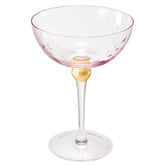 Pallo Tinted Colored Coupe Art Deco Glasses | Set of 4 | 8oz - Durham DistilleryCocktail GlasswareThe Wine Savant / Khen Glassware