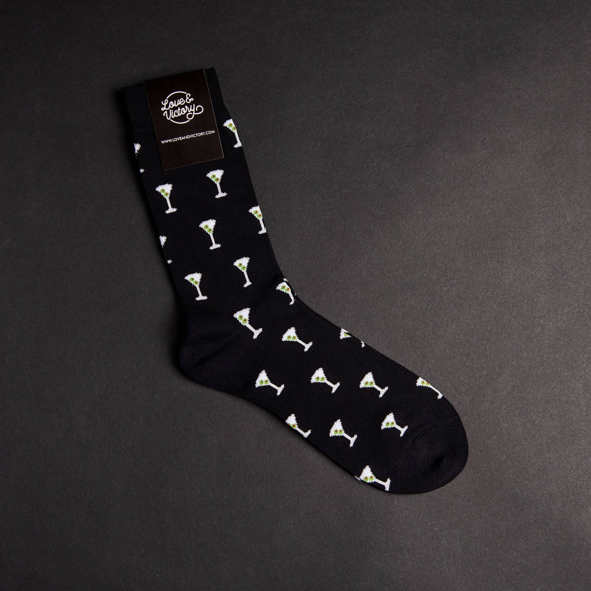 Unisex Martini Cocktail Socks - Durham DistilleryRetailLove &amp; Victory