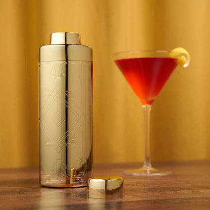 Art Deco Gold Cocktail Shaker - Durham DistilleryCocktail Shakers &amp; ToolsShop for Pickup