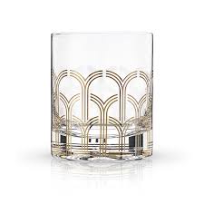 Art Deco Old Fashioned Glasses - Durham DistilleryCocktail GlasswareShop for Pickup