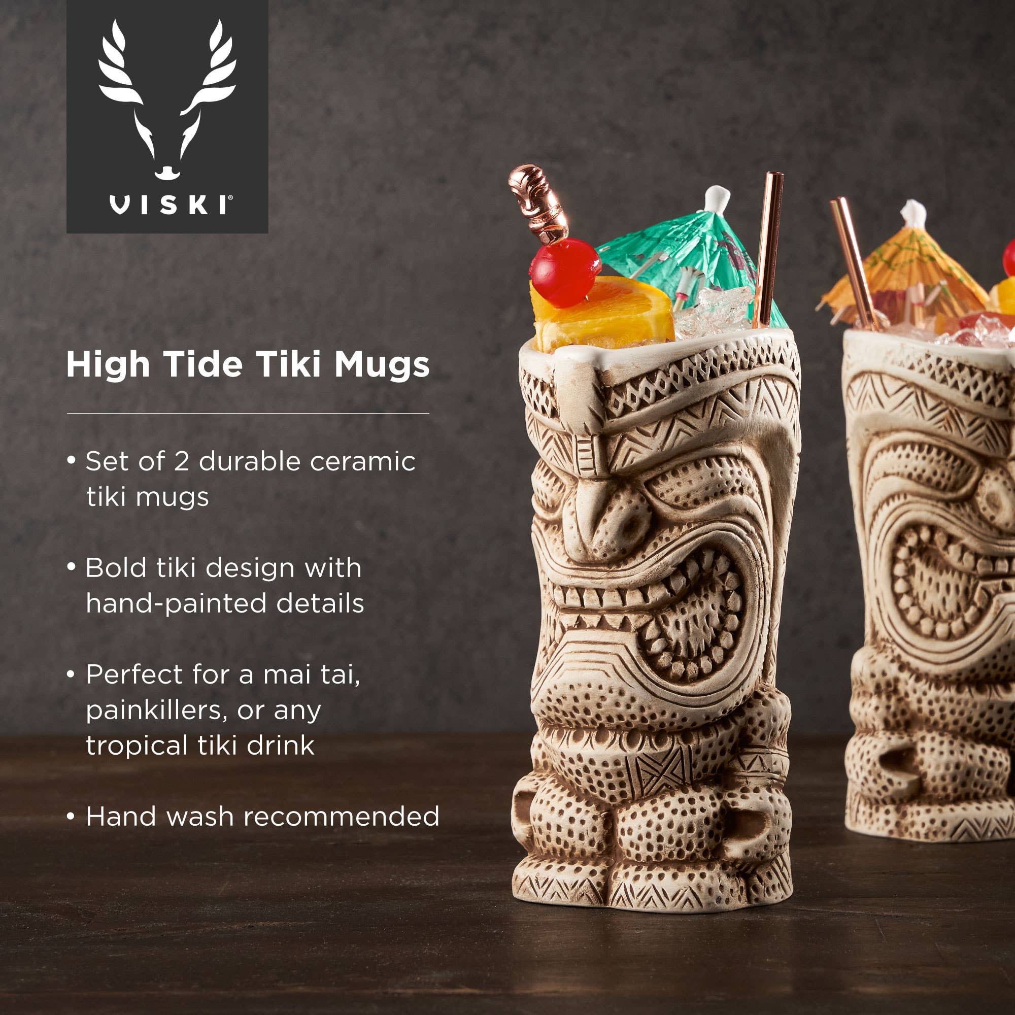 High Tide Tiki Mugs - Durham DistilleryCocktail GlasswareShop for Pickup