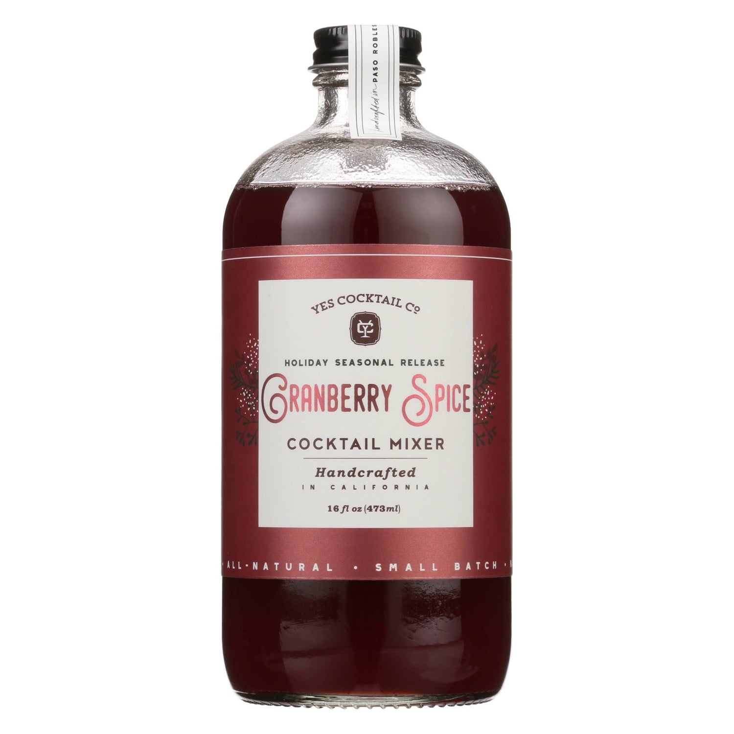 Holiday Seasonal : Cranberry Spice Cocktail Mixer - Durham DistilleryYes Cocktail Co