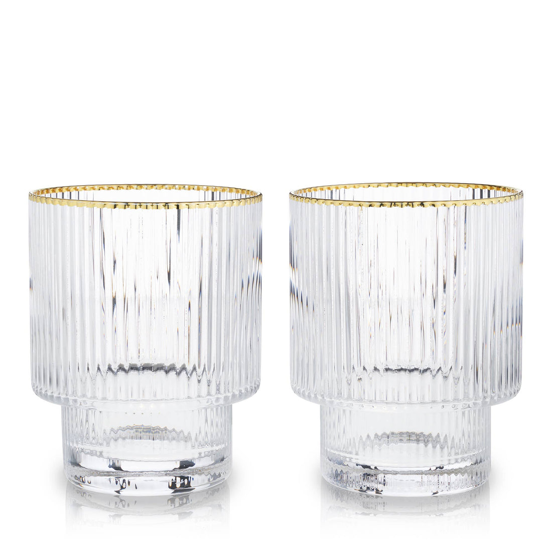 Meridian Ripple Tumbler Set of 2 - Durham DistilleryCocktail GlasswareShop for Pickup
